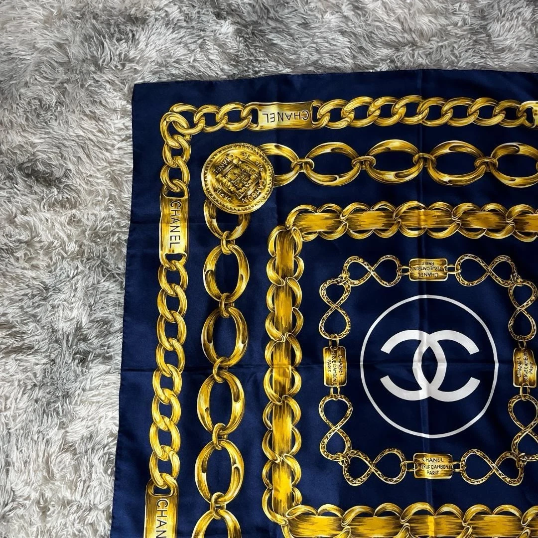 CHANEL Spring Scarves & Wraps Blue for Women for sale | eBay