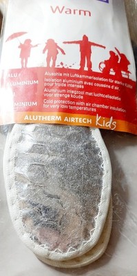 Bama Warm Alusohle Einlegesohle Weiß/Silber Gr. 25 EU