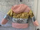 Arctic Impact Girls Size 7 8 US Pink Gold Ski Jacket winter coat Heavy Snow EUC — photo 2