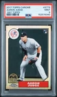 2017 Topps Chrome Aaron Judge RC 1987 Topps Rookie Insert Yankees PSA 9