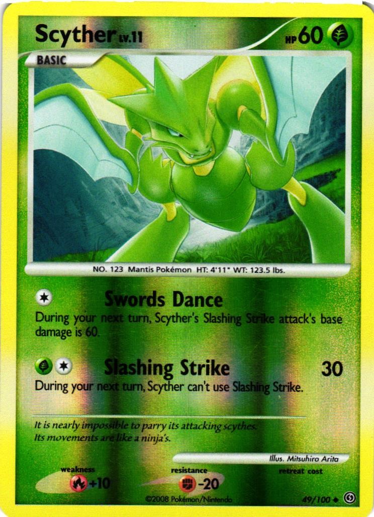 Scyther Reverse Holo 49/100 Stormfront LP