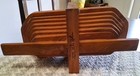 Hand Made Collapsing Teak Wood Basket Bowl. Made In Hawaii By Mike Tyler — photo 8