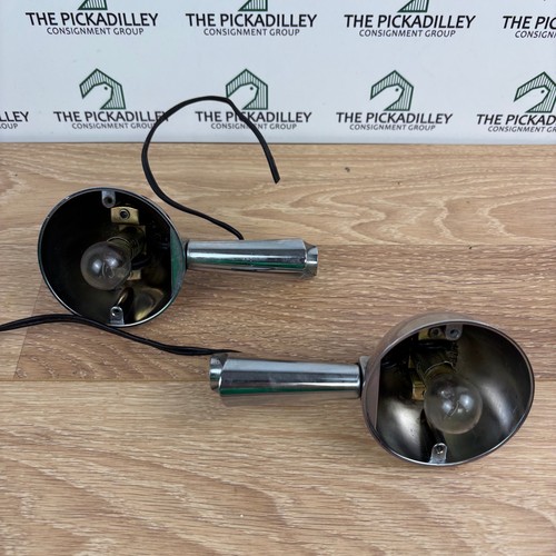 Harley Davidson Chrome Motorcycle Accent Lights Pair Spot Lamps