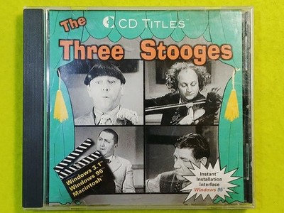 The Three Stooges Interactive PC CD-ROM Video For Windows and Mac Chestnut 1994
