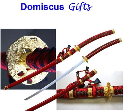 44 '' NEW! Red JINTACHI Ceremonial KATANA Samurai Carbon Steel SWORD SC148WT-1
