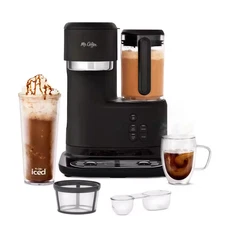 Single-Serve Cup Coffee Maker, Black Finish, Drip Coffee Maker with Frappe, Iced