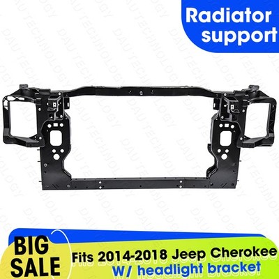 Split Radiator Support W/ Headlight MTG Fits 2014-2018 Jeep Cherokee CH1225279