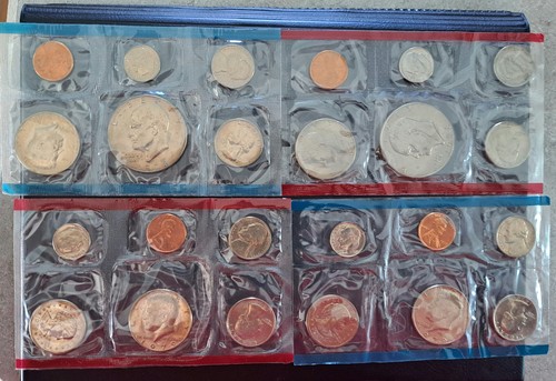 Kursmünzensatz 1978, 1979, US Mint, Original Regierungspaket, 24 Münzen