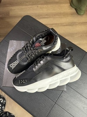 Size 13M US (46) - Versace Chain Reaction Black White