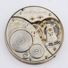 Elgin 16 Size 19 Jewel B. W. Raymond Railroad Pocket Watch Movement