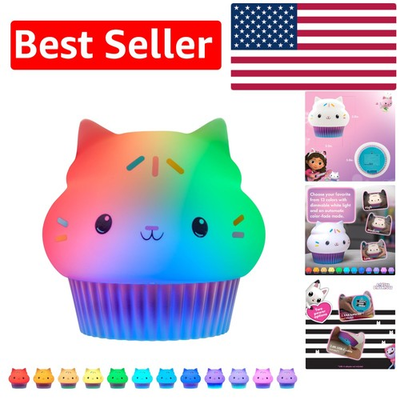 #ad #ad Gabby#x27;s Dollhouse Cakey Cat Color Changing Night Light USB amp; Battery Powered $34.19