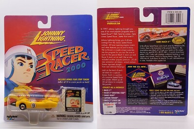 Johnny Lightning Speed Racer 2000 Racer X Shooting  White Chase Vintage 