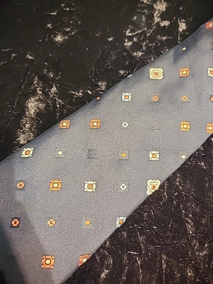 Traje Profesional Vintage Oleg Cassini Para Hombre Corbata Azul Rojo Floral Foto 3 de 4