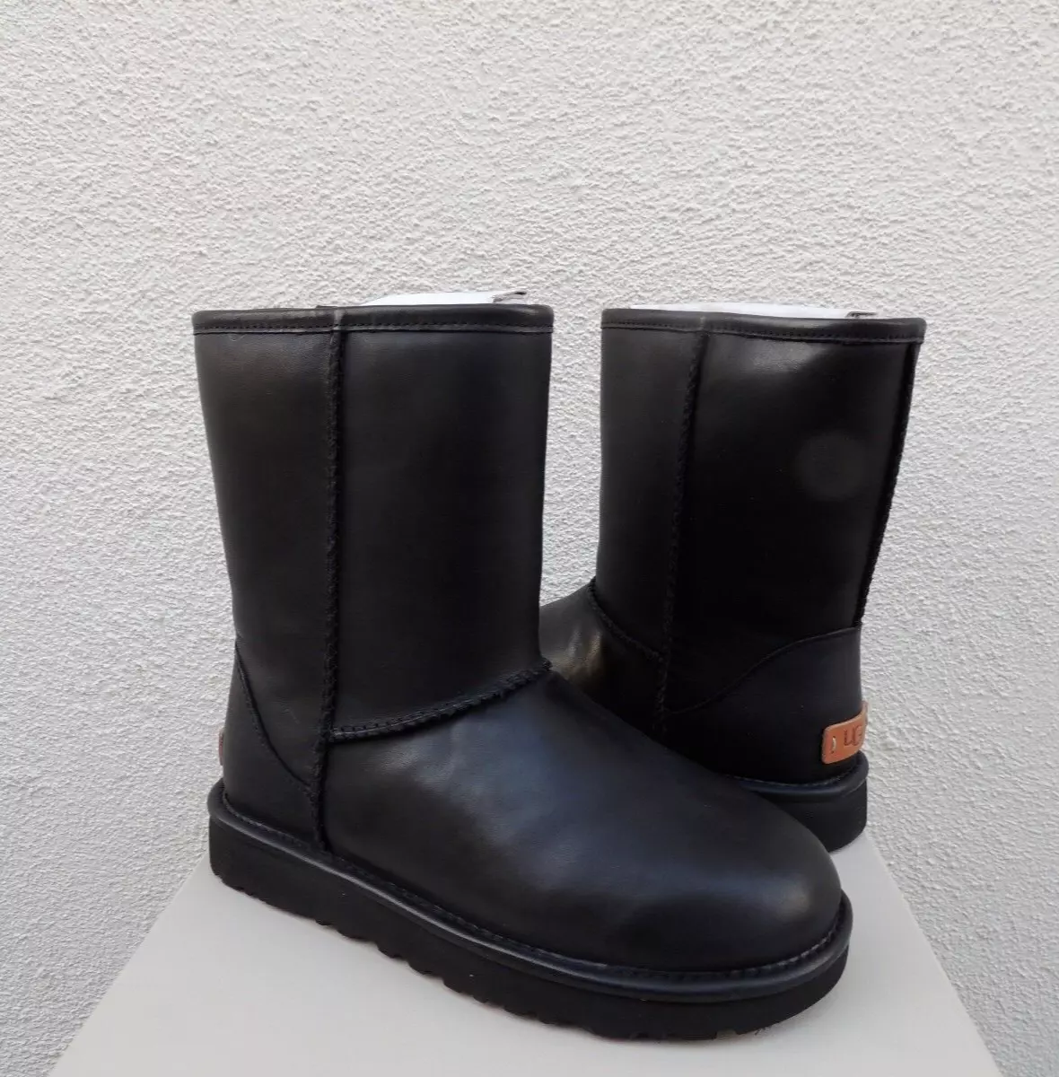 What kind of leather top are ugg boots made from
