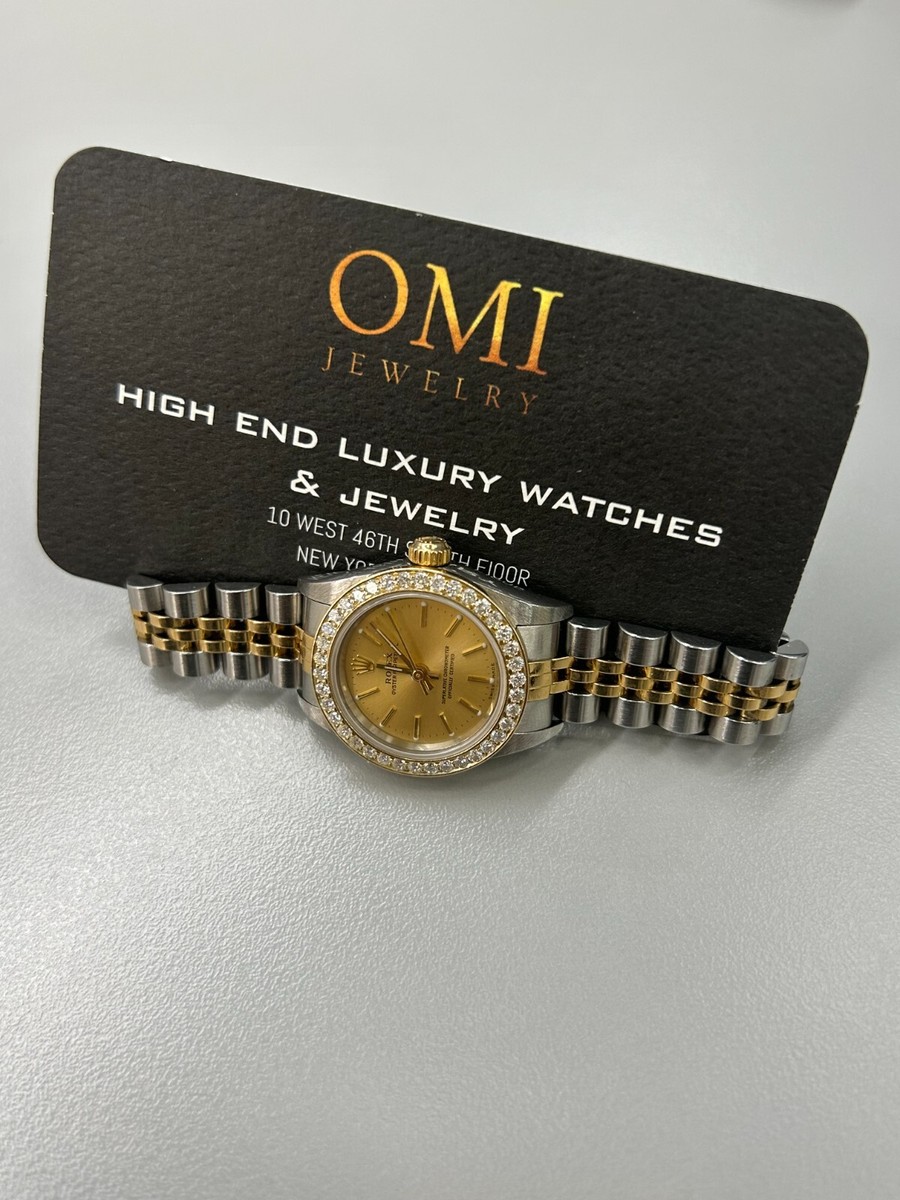 Rolex Oyster Perpetual 24mm 76193 Champagne Dial Two Tone Rolex Oyster Perpetual 24mm 76193 Champagne Dial Two Tone