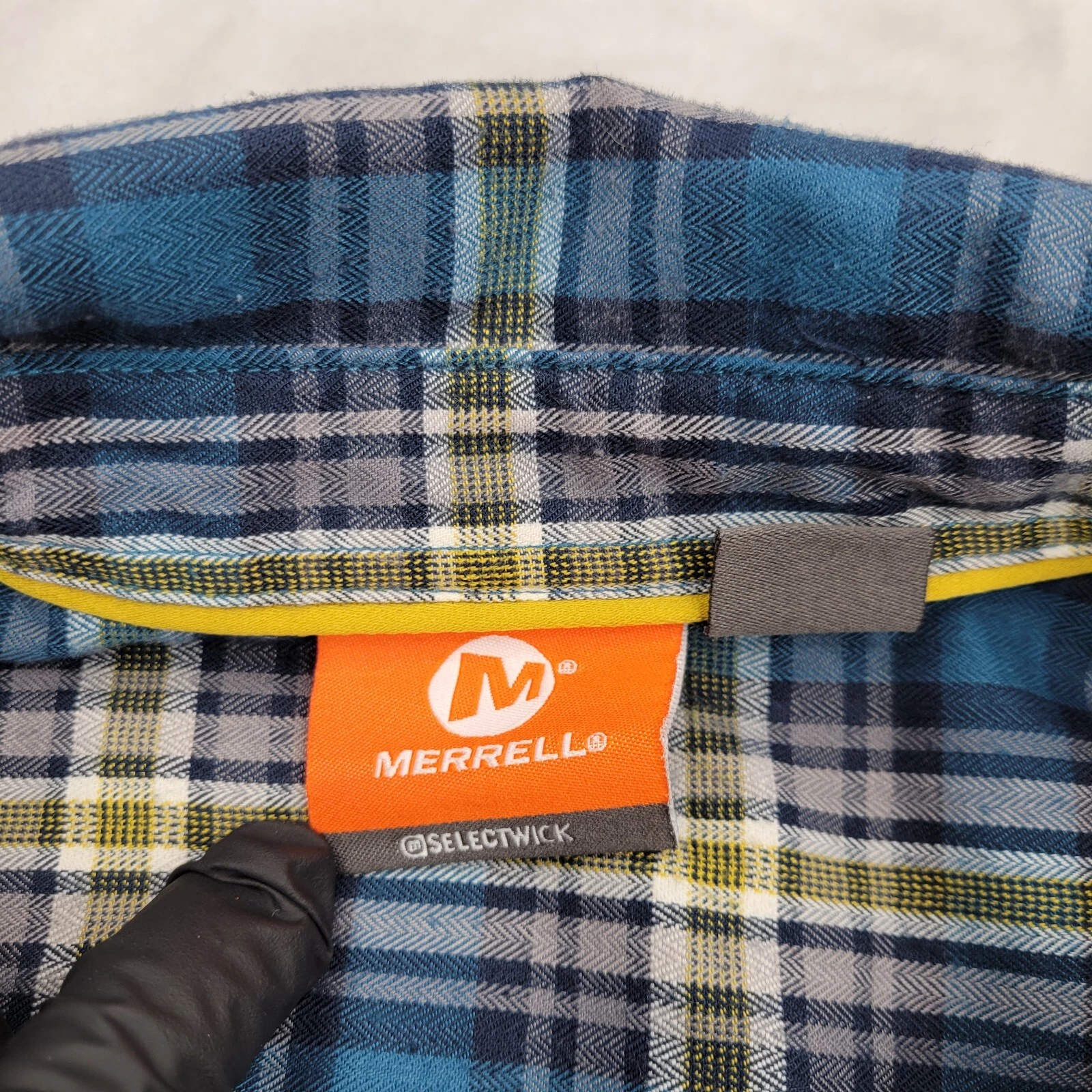 merrell plaid hiking button up selectwick adult shirt