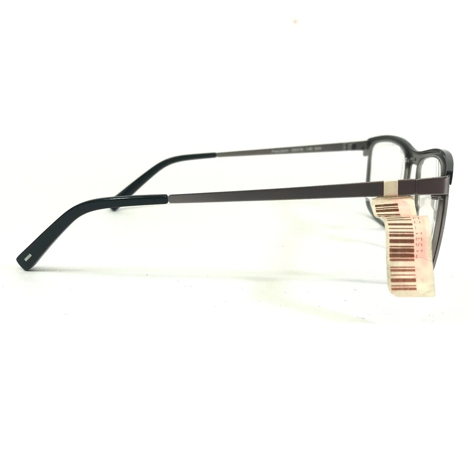 Jhane Barnes Eyeglasses Frames Precision GM Black Gunmetal Grey Square 55-18-140 - Image 3 of 4