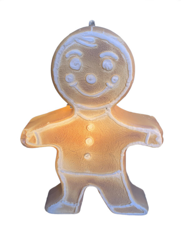 Lighted Blow Mold Gingerbread Man Christmas Decor blog.knak.jp