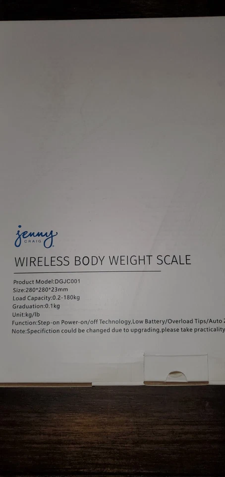 Jenny Craig Hey Max! Wireless Body Weight Scale. - Image 3 of 3