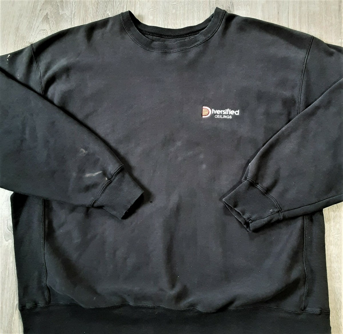 Vintage 90s Champion Reverse Weave Distressed Work Sweatshirt