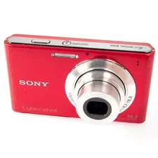SONY Cyber-Shot DSC-W330 Digital Camera 14.1MP 4X Optical Zoom Tested Red