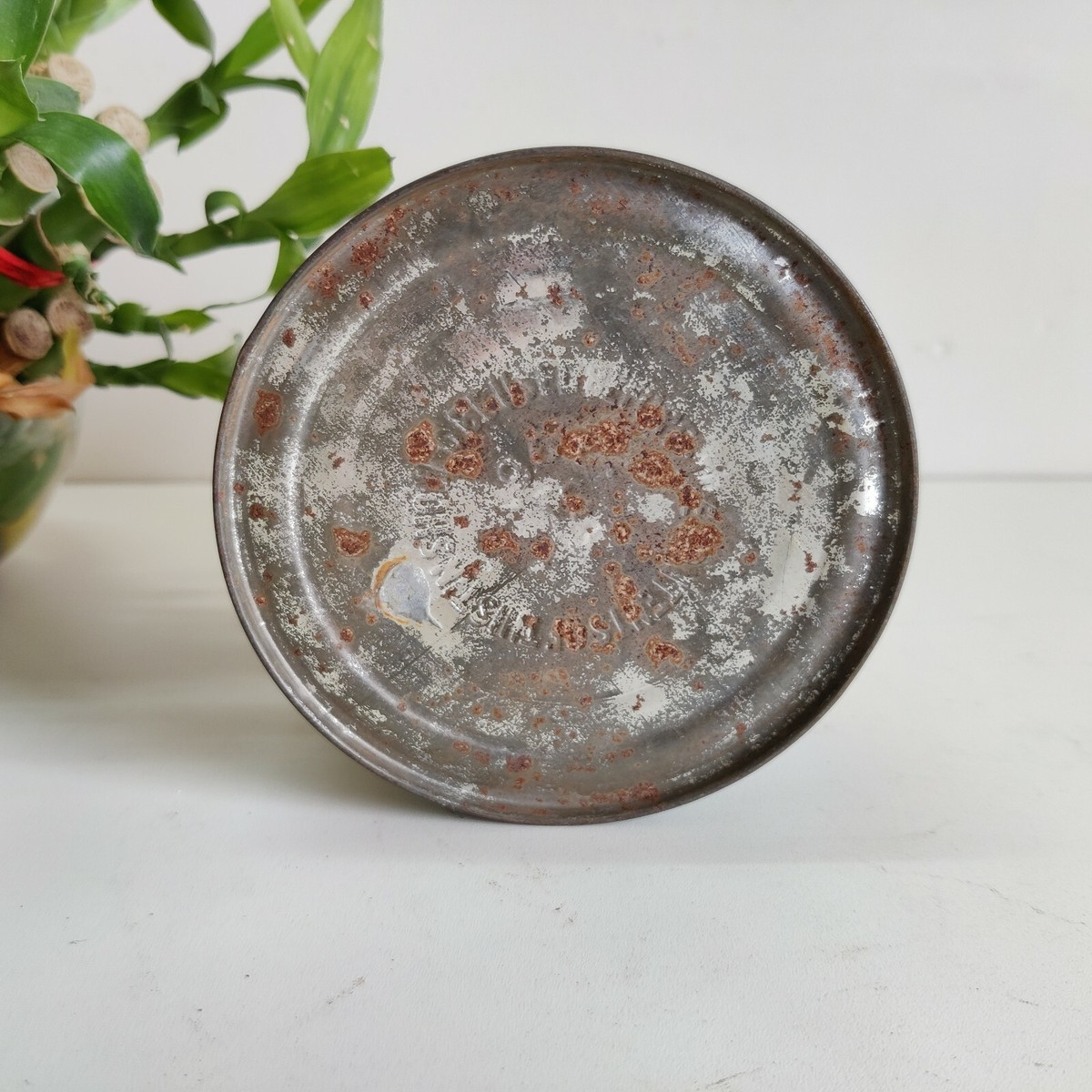 レア！　ヴィンテージ　タッパーウェア 1950s Vintage Dumex Baby Food Advertising Tin Box Rare Round