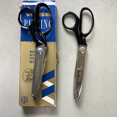 Pinking Shears Vintage Wiss CB7  Clauss Pinking Scissors Shears Dressmaker