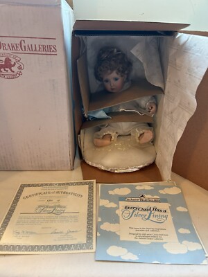Ashton Drake Every Cloud Has a Silver Lining McClure 9'' Porcelain Doll COA NIB
