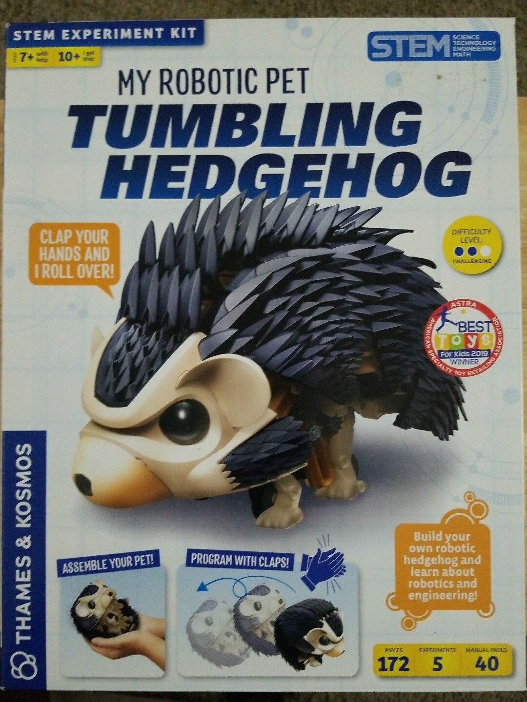 my robotic tumbling hedgehog