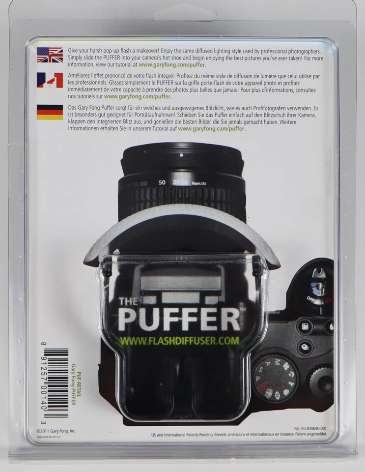Gary Fong The Puffer On Camera Cold Shoe Diffuser for Canon, Nikon - NIP - Image 2 of 4