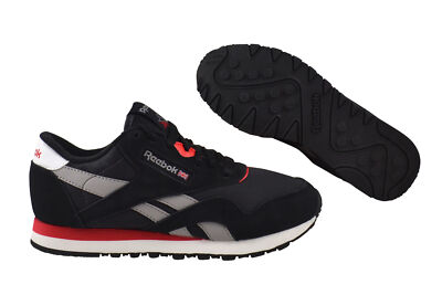 Reebok Classic CL Nylon Größe 33 EUR black coal grey Schuhe schwarz V67669