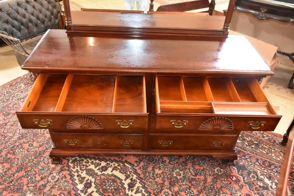 Rare Antique Solid Mahogany Full Size Bedroom Set by Kling Furniture eBay