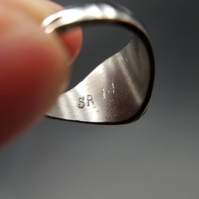 1978 USA Vintage Class Ring Taft High School College Signet Blue  