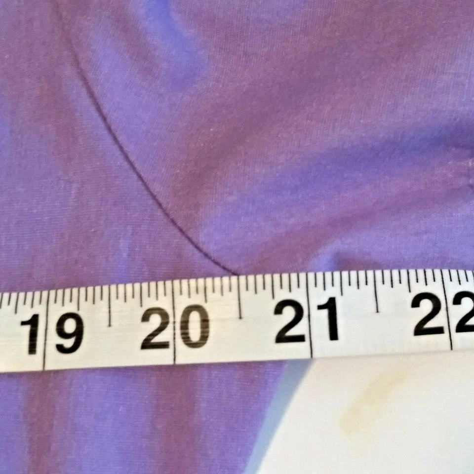 Blusa Médica Peaches para Mujer Talla M Púrpura Frontal Verde Lunares Cinta Lazo Bolsillos S/S Foto 4 de 4