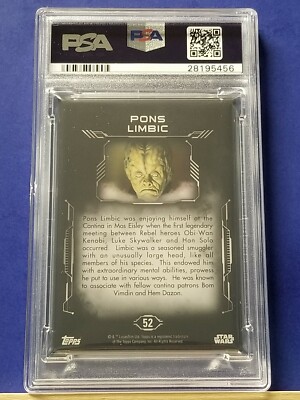 Pons Limbic - 2016 Star Wars Masterwork #52 SP PSA 10 | eBay