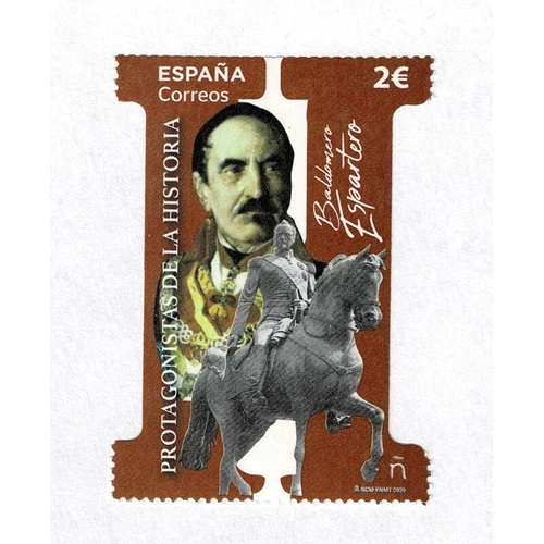 FR4135 - 2020 Spagna Baldomero Espartero fustellato unusual stamps