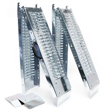 TTCoppia rampe di carico per moto quad acciaio galvanizzato pieghevoli 160cm 400
