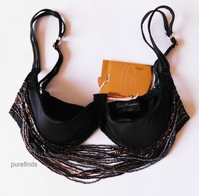 AGENT PROVOCATEUR SOIREE LIDIJA SILK DEMI BRA 32D & BRIEF SIZE 2 RRP &pound;790 NWT