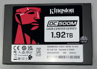 Kingston DC500M TB SEDC500M1920G SATA 6Gbs 256-bit AES
