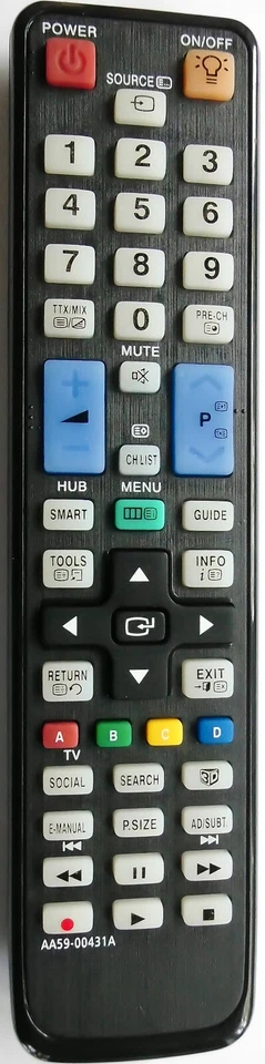 MARKENLOS Ersatz Fernbedienung passend für Samsung AA59-00445A AA5900445A AA59-00445 NEU