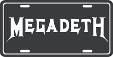 Megadeth license plate metal wall sign front tag vanity plate - Music Band