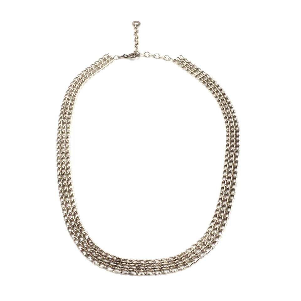 Catena in argento 47 cm 835 catena in argento massiccio 8,7 mm collana gioiel... - Immagine 2 di 4