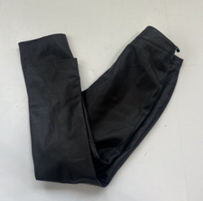 Express World Brand Leather Pants Black Straight leg womens size 1/2