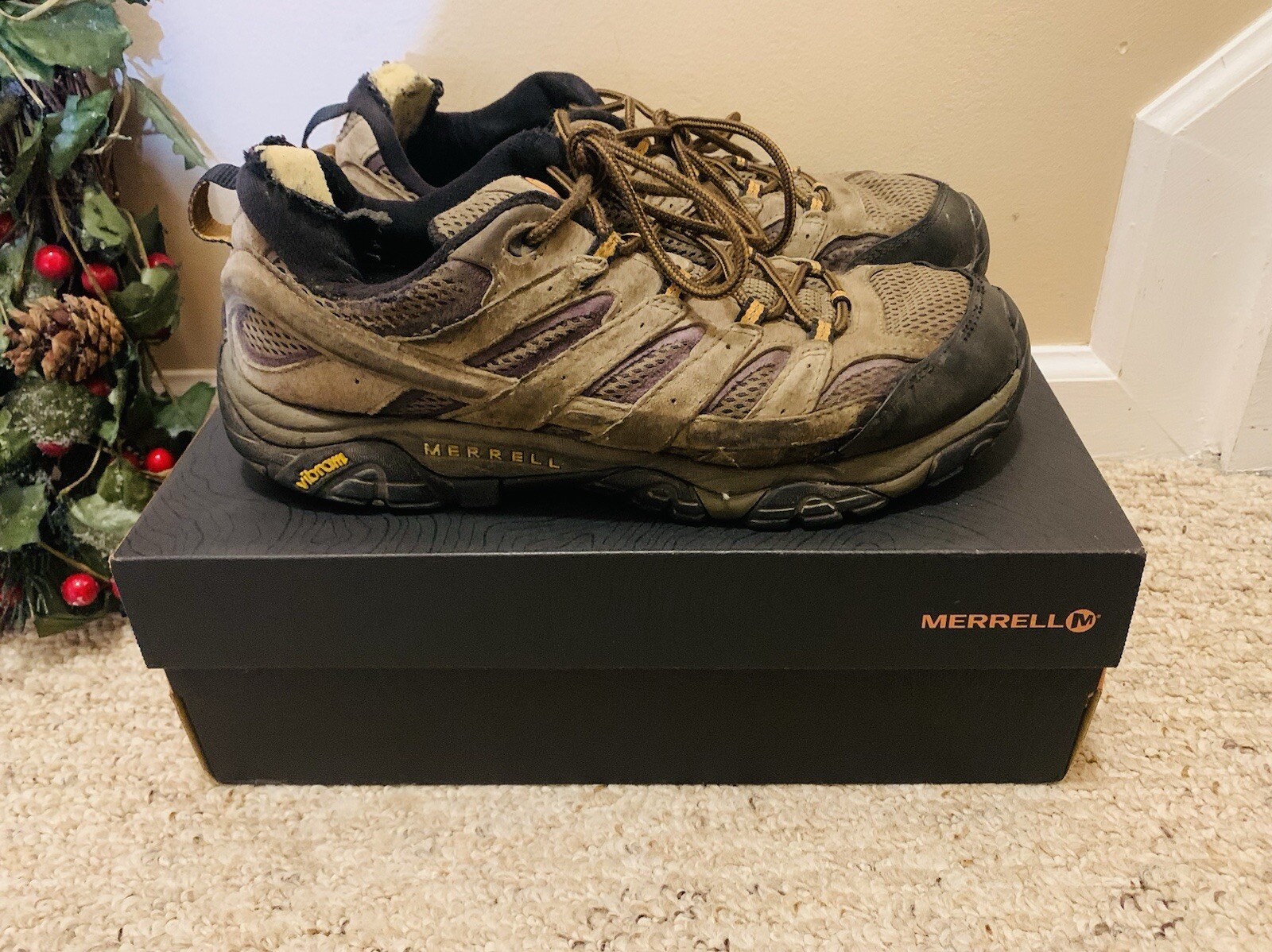 Scarpe da ginnastica Merrell Moab 2 Vent noce Vibram J06011 escursionismo trail uomo taglia 10