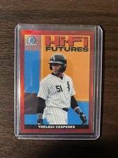 2022 Bowman Chrome Baseball Yoelqui Cespedes Hi-Fi Futures Red Refractor /5 SSP