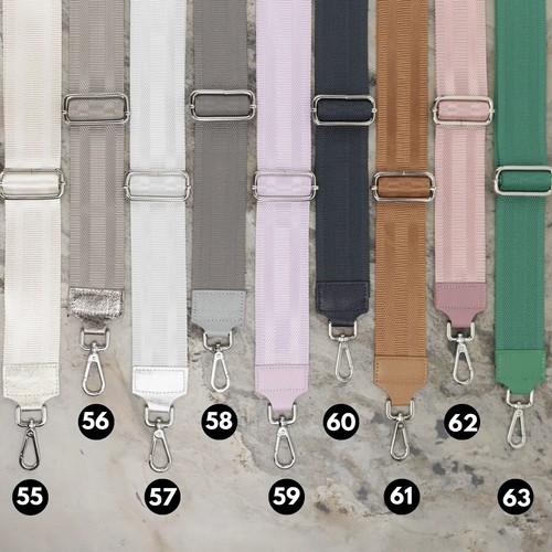 Verstellbarer Breit Leder Stoff Schulterriemen Gemusterter Taschenriemen Schwarz - Bild 56 von 71