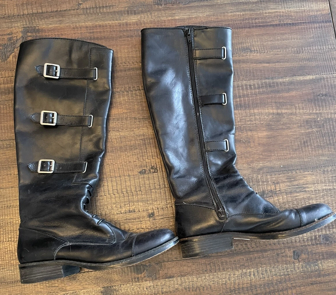 Vince camuto best sale black riding boots