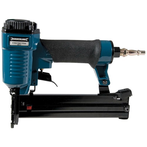 Silverline Air Nailer Stapler 10-32mm 