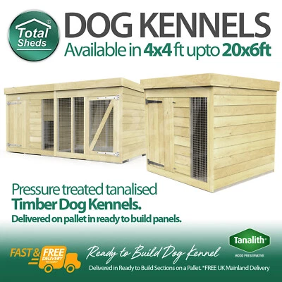 TOTAL SHEDS Dog Kennel And Run Full Tanalised Pressure Treated Timber All SIzes Available