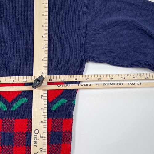 Hartstrings Cardigan Sweater Girls Size Small Navy Blue Heart Knit Buttons Kids - Picture 8 of 9